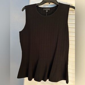 Ann Taylor sleeveless knit top with flared bottom